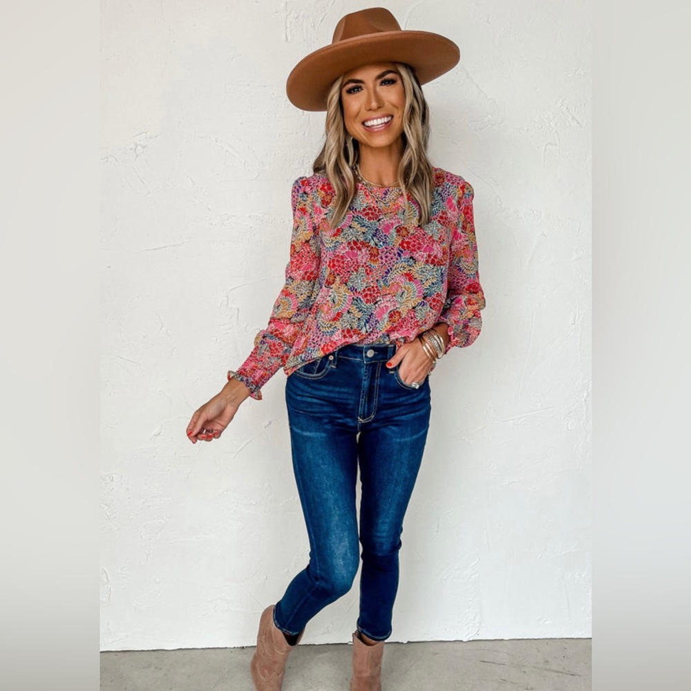 Floral Multicolor Blouse - Picture 2 of 8